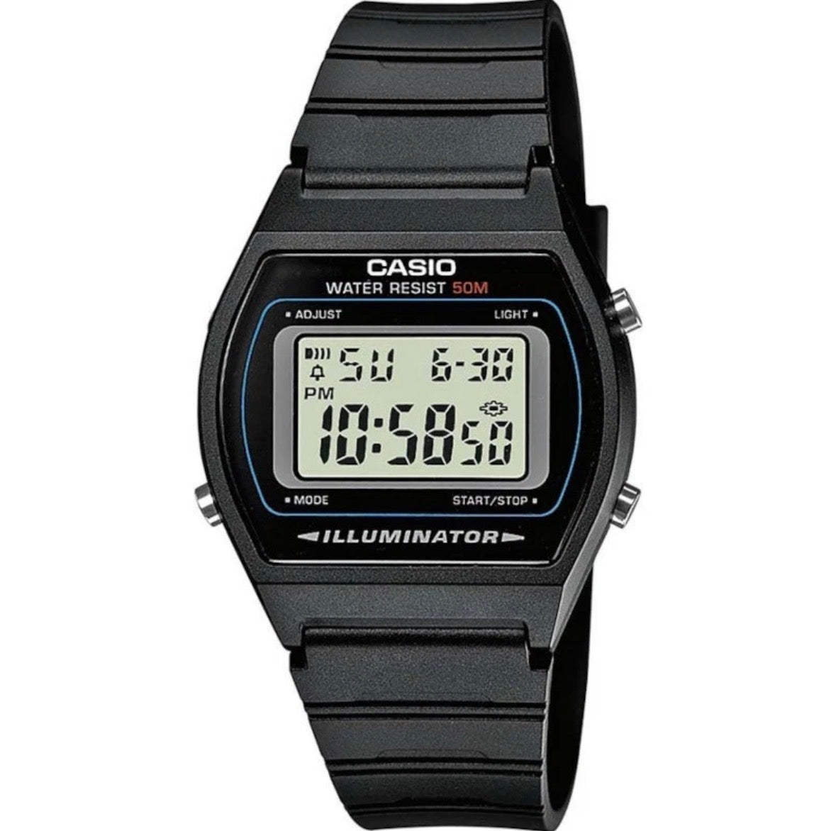 Casio Collection Herren Armbanduhr Chronograph W-202-1AVEF Schwarz